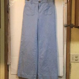 LOFT Light Blue Wide Leg Pants